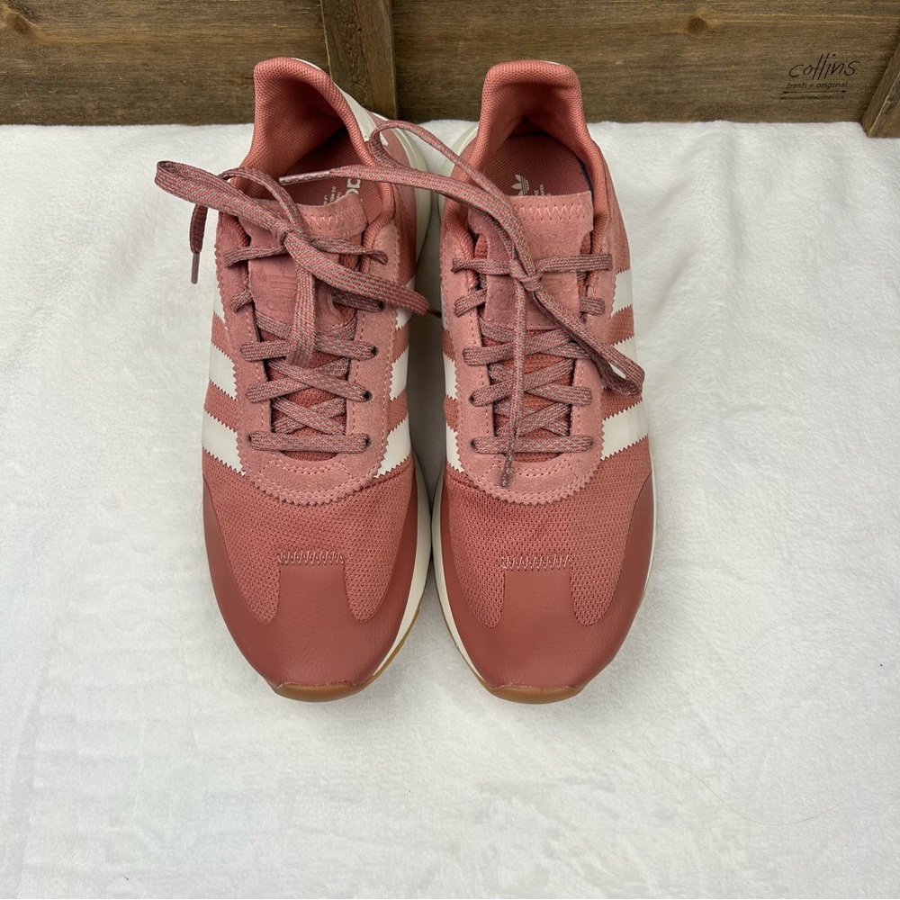 adidas Women's Rose and White Sneakers - Picture 7 of 15